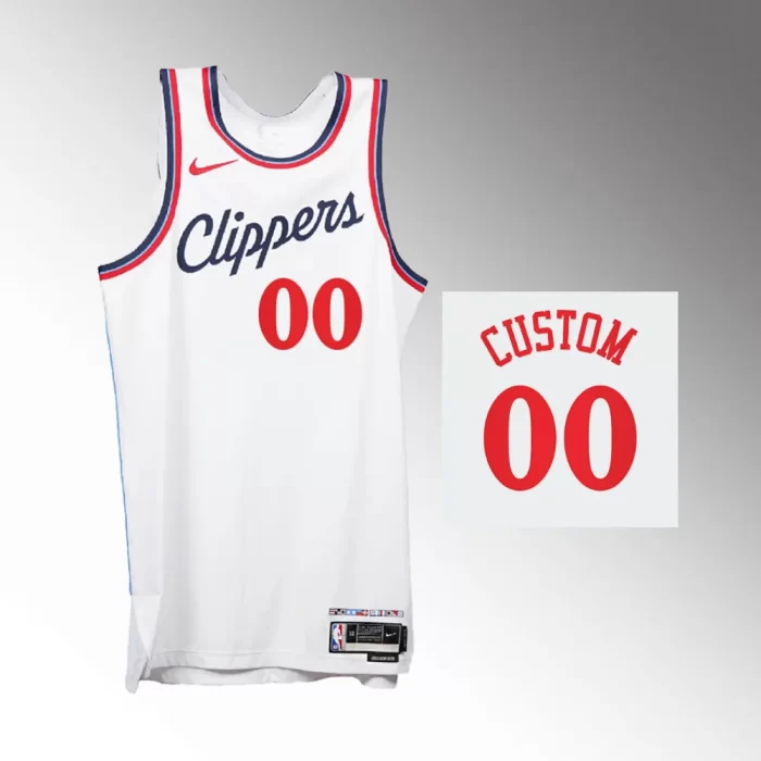 Custom Association Edition Swingman White Los Angeles Clippers 2024-25 Jersey