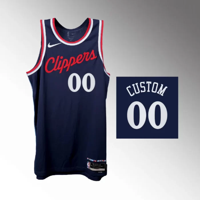 Custom Icon Edition Swingman Navy Los Angeles Clippers 2024-25 Jersey