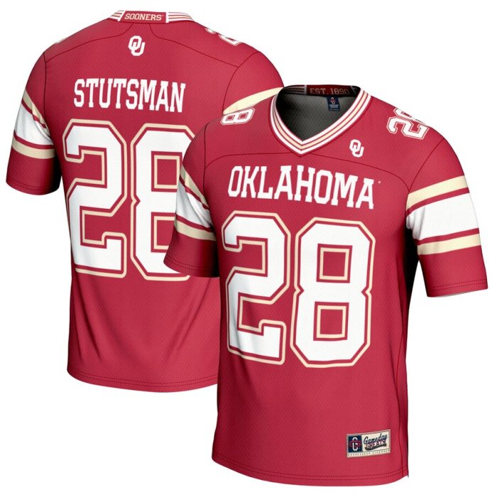 Danny Stutsman Oklahoma Sooners GameDay Greats NIL Player Football Jersey - Crimson