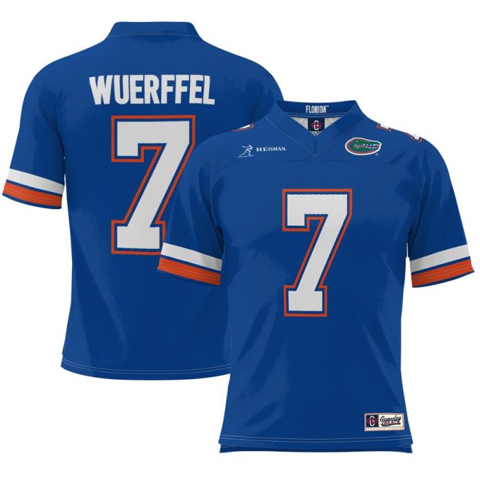 Danny Wuerffel Florida Gators Heisman Football Jersey - Royal