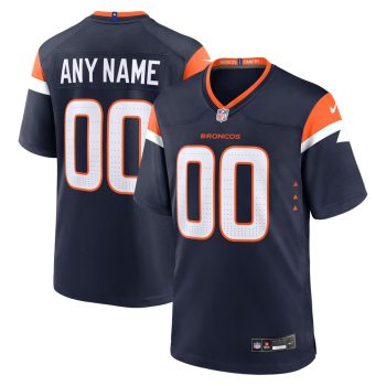 Denver Broncos Alternate Custom Game Jersey - Navy