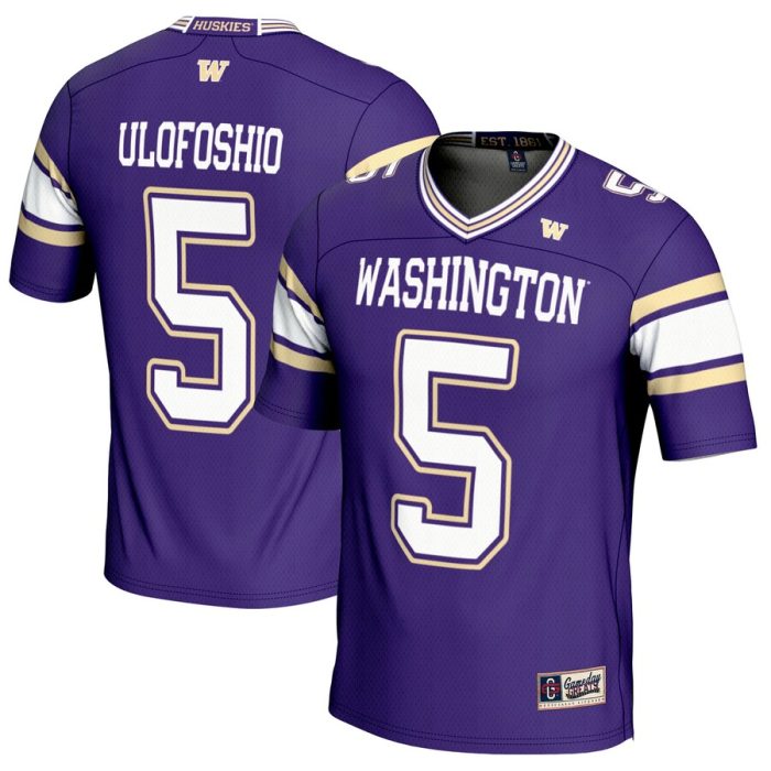 Edefuan Ulofoshio Washington Huskies GameDay Greats NIL Player Football Jersey - Purple