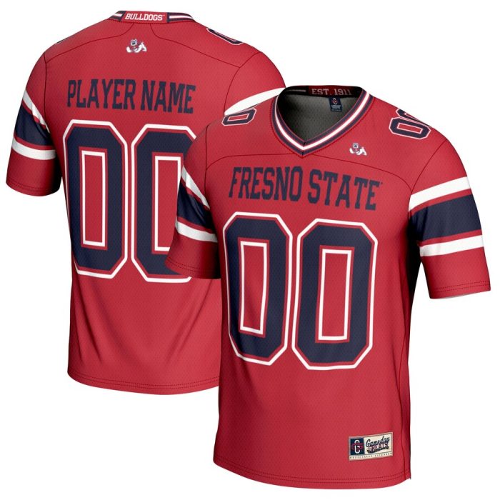 Fresno State Bulldogs GameDay Greats NIL Pick-A-Player Football Jersey - Red