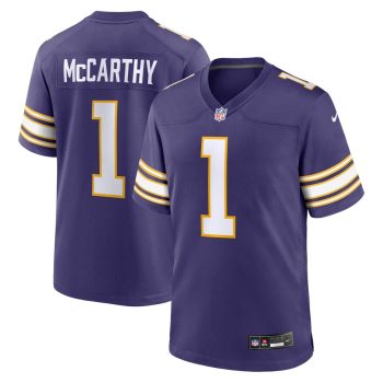 J.J. McCarthy Minnesota Vikings 2nd Alternate 2024 NFL Draft First Round Pick Player Game Jersey - Purple