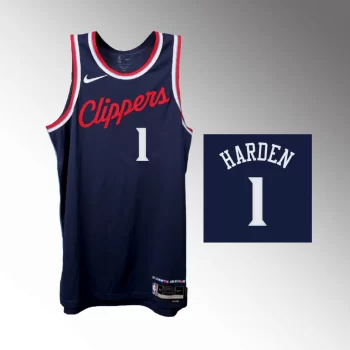 James Harden Icon Edition Swingman Navy Los Angeles Clippers 2024-25 Jersey