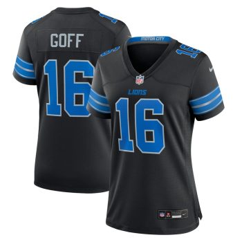 Jared Goff Detroit Lions Women's Alternate Game Jersey - Black