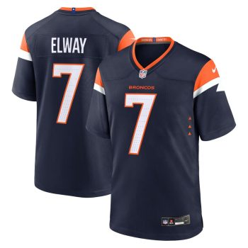 John Elway Denver Broncos Alternate Retired Player Game Jersey - Navy