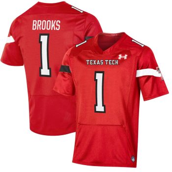 Jordyn Brooks Texas Tech Red Raiders Under Armour Player Game Jersey - Red