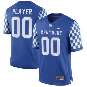 Kentucky Wildcats Pick-A-Player NIL Replica Football Jersey - Royal