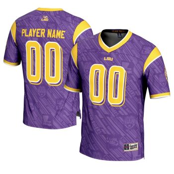LSU Tigers GameDay Greats Highlight Print NIL Pick-A-Player Football Jersey - Purple