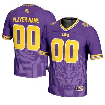 LSU Tigers GameDay Greats Youth Icon Print NIL Pick-A-Player Football Jersey - Purple
