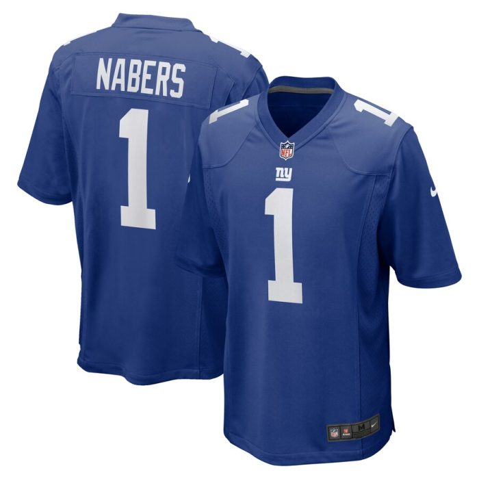 Malik Nabers New York Giants 2024 NFL Draft First Round Pick Player Game Jersey - Royal