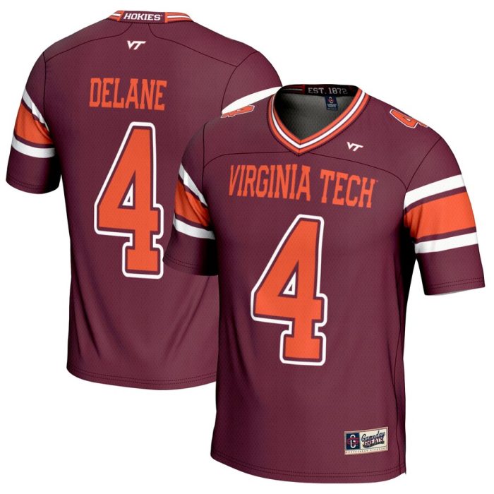 Mansoor Delane Virginia Tech Hokies GameDay Greats NIL Player Football Jersey - Maroon