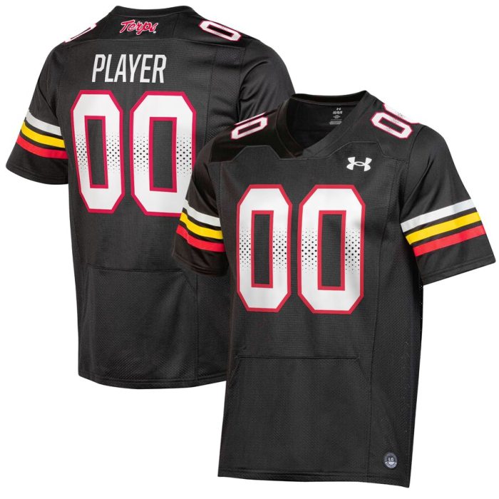 Maryland Terrapins Under Armour Pick-A-Player NIL Replica Football Jersey - Black