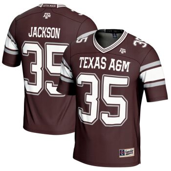 McKinnley Jackson Texas A&M Aggies GameDay Greats NIL Player Football Jersey - Maroon