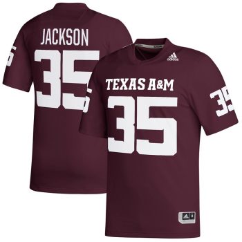 McKinnley Jackson Texas A&M Aggies adidas NIL Replica Football Jersey - Maroon