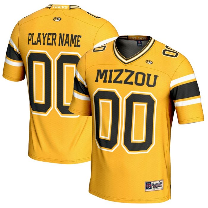 Missouri Tigers GameDay Greats Youth NIL Pick-A-Player Football Jersey - Gold