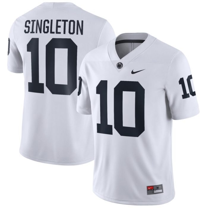 Nicholas Singleton Penn State Nittany Lions NIL Replica Football Jersey - White