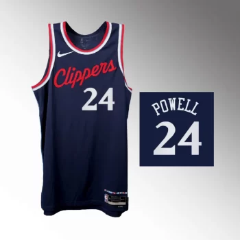 Norman Powell Icon Edition Swingman Navy Los Angeles Clippers 2024-25 Jersey