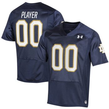 Notre Dame Fighting Irish Under Armour Pick-A-Player NIL Replica Football Jersey - Navy