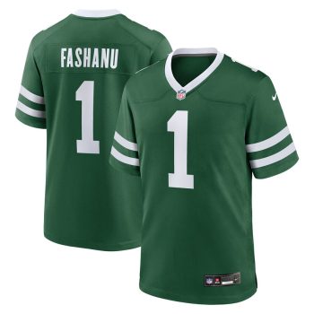 Olu Fashanu New York Jets 2024 NFL Draft First Round Pick Player Game Jersey - Gotham Green