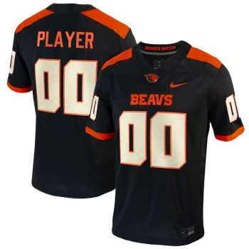 Oregon State Beavers Pick-A-Player NIL Replica Football Jersey - Black