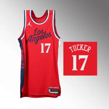 P.J. Tucker Statement Edition Swingman Red Los Angeles Clippers 2024-25 Jersey