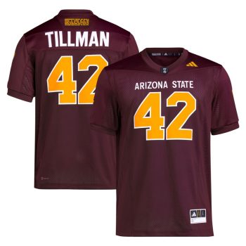 Pat Tillman Arizona State Sun Devils adidas Premier Jersey - Maroon