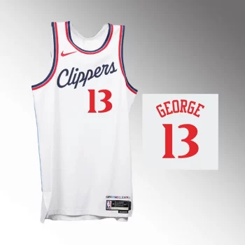 Paul George Association Edition Swingman White Los Angeles Clippers 2024-25 Jersey