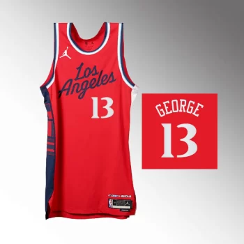 Paul George Statement Edition Swingman Red Los Angeles Clippers 2024-25 Jersey