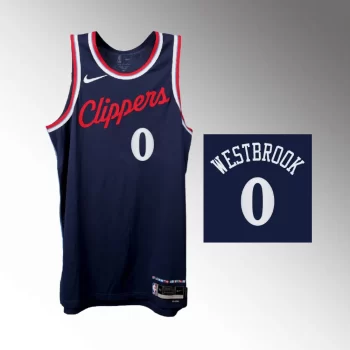 Russell Westbrook Icon Edition Swingman Navy Los Angeles Clippers 2024-25 Jersey