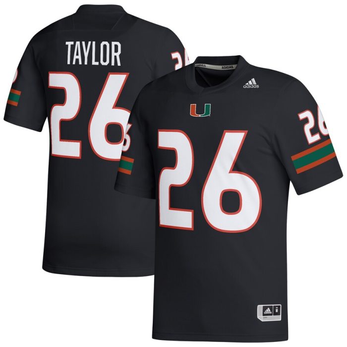 Sean Taylor Miami Hurricanes adidas Retired Football Player Jersey - Black