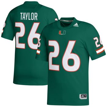 Sean Taylor Miami Hurricanes adidas Retired Football Player Jersey - Green