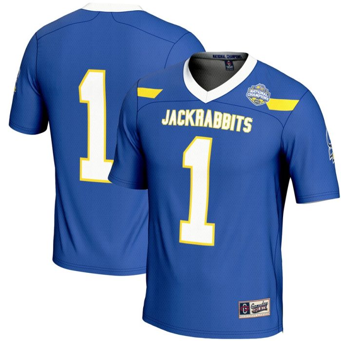 South Dakota State Jackrabbits GameDay Greats 2023 FCS Football National Champions Fashion Jersey- Blue