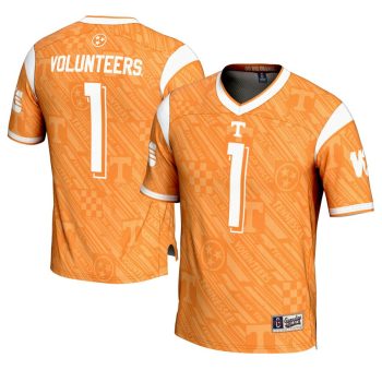 Tennessee Volunteers #1 GameDay Greats Tennessee Orange Highlight Print Football Fashion Jersey