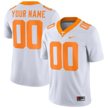 Tennessee Volunteers Football Custom Game Jersey - White