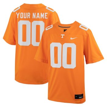 Tennessee Volunteers Youth Custom Football Game Jersey- Tennessee Orange