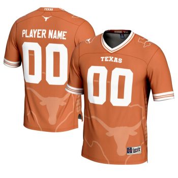 Texas Longhorns GameDay Greats Icon Print NIL Pick-A-Player Football Jersey - Texas Orange