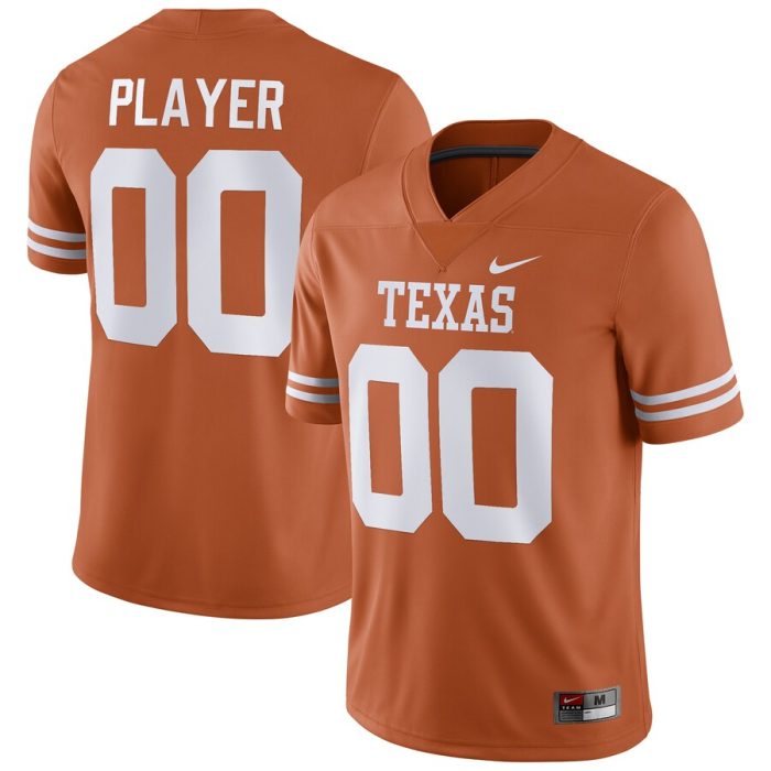 Texas Longhorns Pick-A-Player NIL Replica Football Jersey - Texas Orange