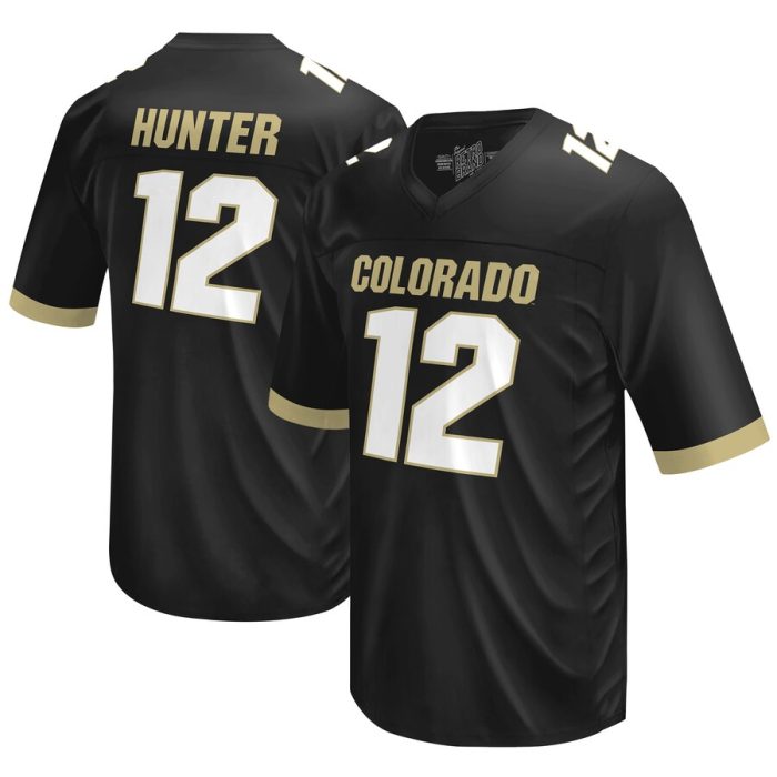 Travis Hunter Colorado Buffaloes Original Retro Brand NIL Football Player Jersey- Black