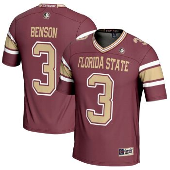 Trey Benson Florida State Seminoles GameDay Greats Youth NIL Player Football Jersey - Garnet