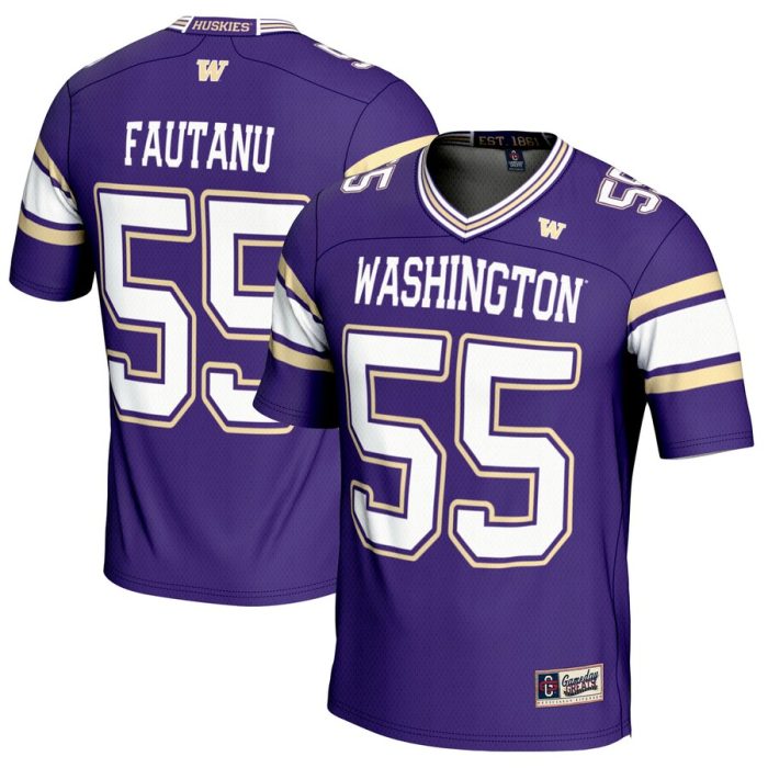 Troy Fautanu Washington Huskies GameDay Greats NIL Player Football Jersey - Purple