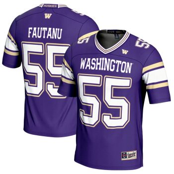 Troy Fautanu Washington Huskies GameDay Greats Youth NIL Player Football Jersey - Purple