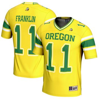 Troy Franklin Oregon Ducks GameDay Greats NIL Player Football Jersey - Yellow