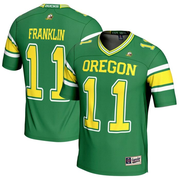 Troy Franklin Oregon Ducks GameDay Greats Youth NIL Player Football Jersey - Green