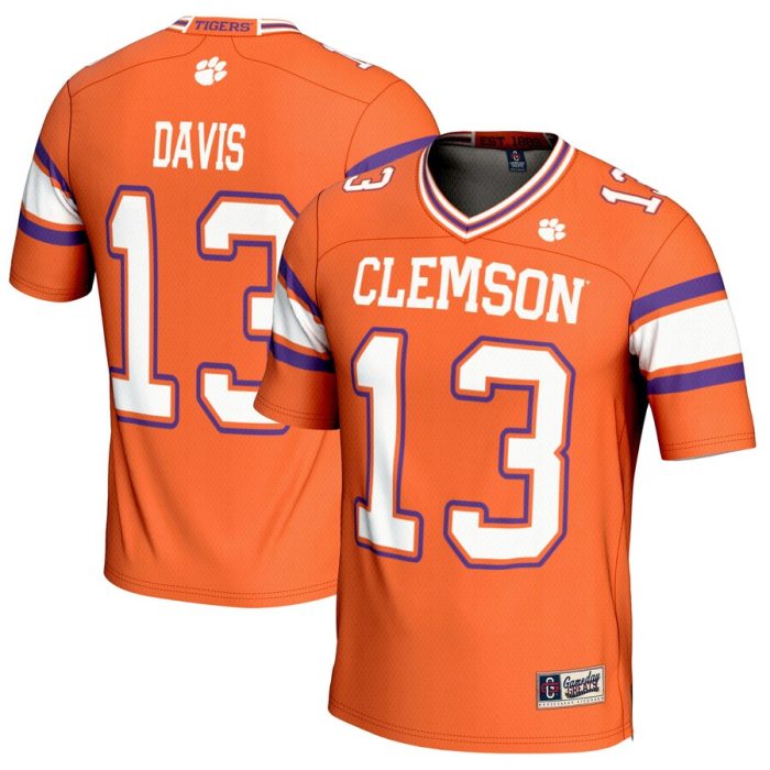 Tyler Davis Clemson Tigers GameDay Greats Youth NIL Player Football Jersey - Orange