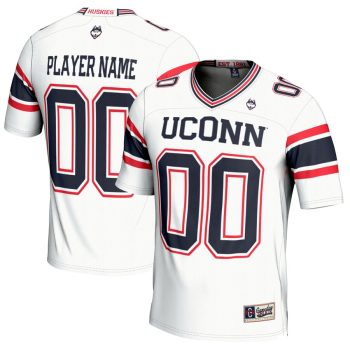 UConn Huskies GameDay Greats NIL Pick-A-Player Football Jersey - White
