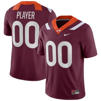 Virginia Tech Hokies Pick-A-Player NIL Replica Football Jersey - Maroon