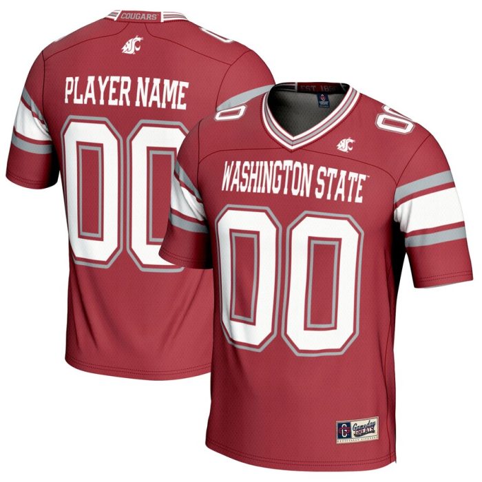 Washington State Cougars GameDay Greats NIL Pick-A-Player Football Jersey - Crimson