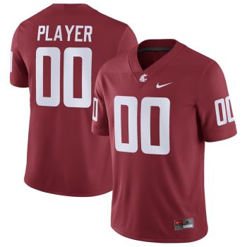 Washington State Cougars Pick-A-Player NIL Replica Football Jersey - Crimson